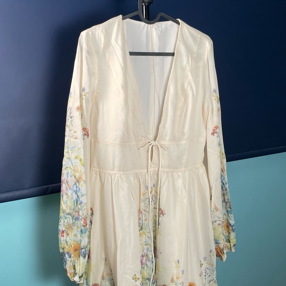 Commense Cream Floral Mini Dress - Picture 7 of 7